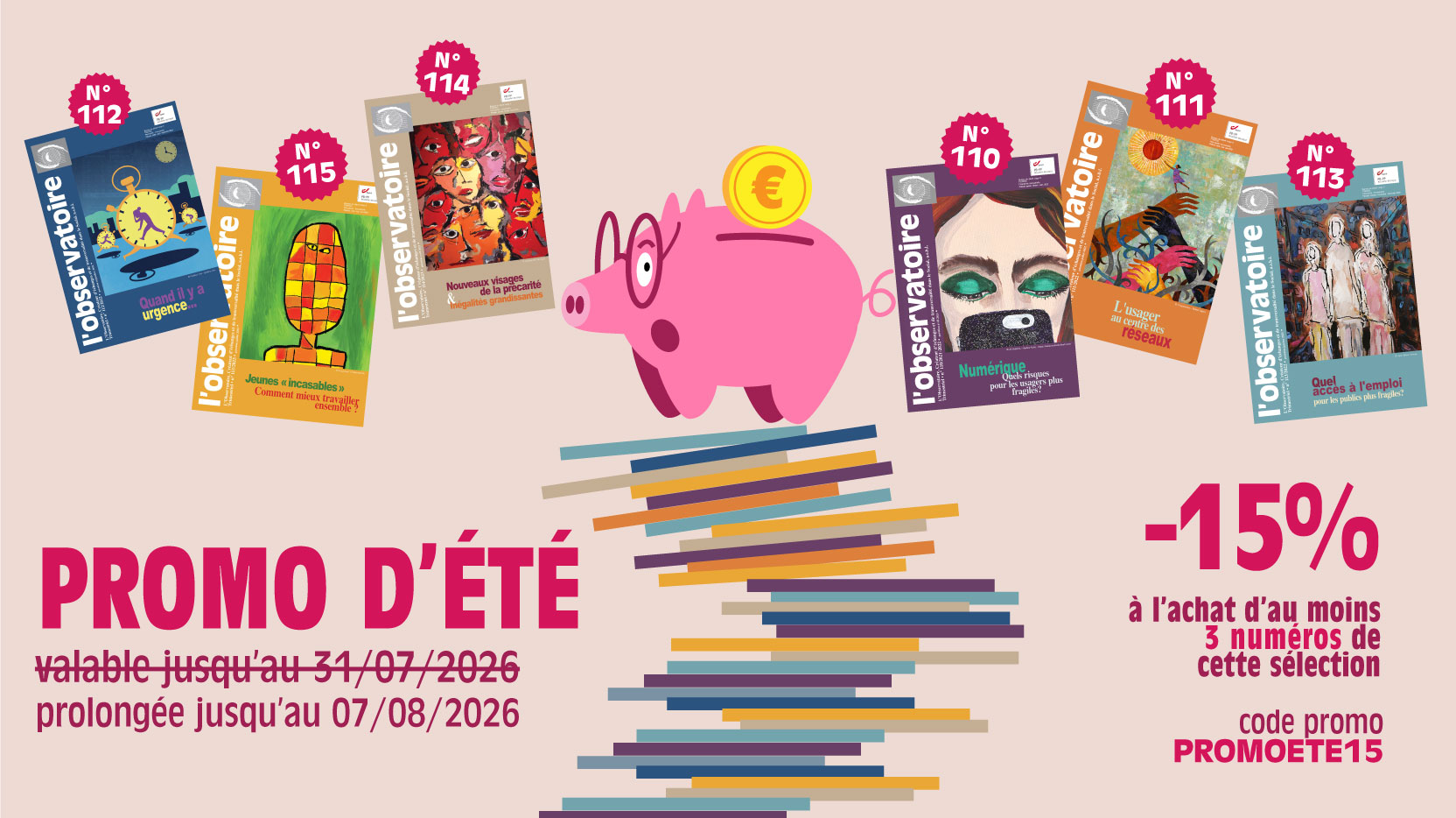 Promo d'été : 15 % sur une sélection de numéros