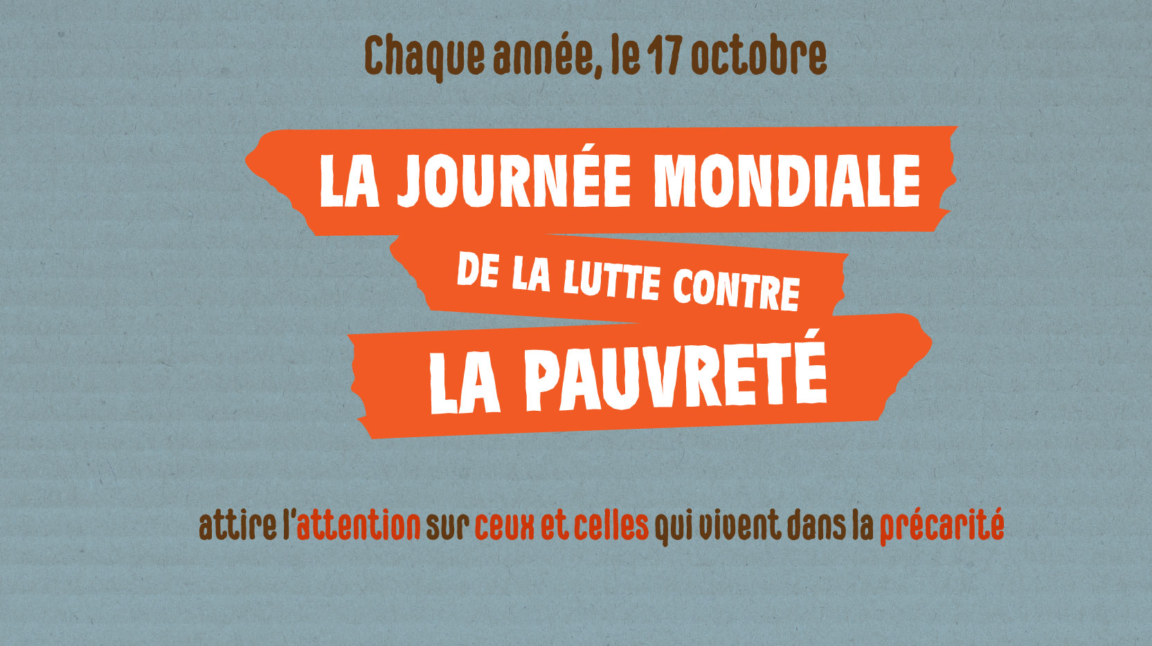 Journée mondiale de la lutte contre la pauvreté 2026